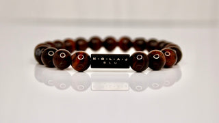 Red Tiger Eye Bracelet - Black - Nolaj Blu